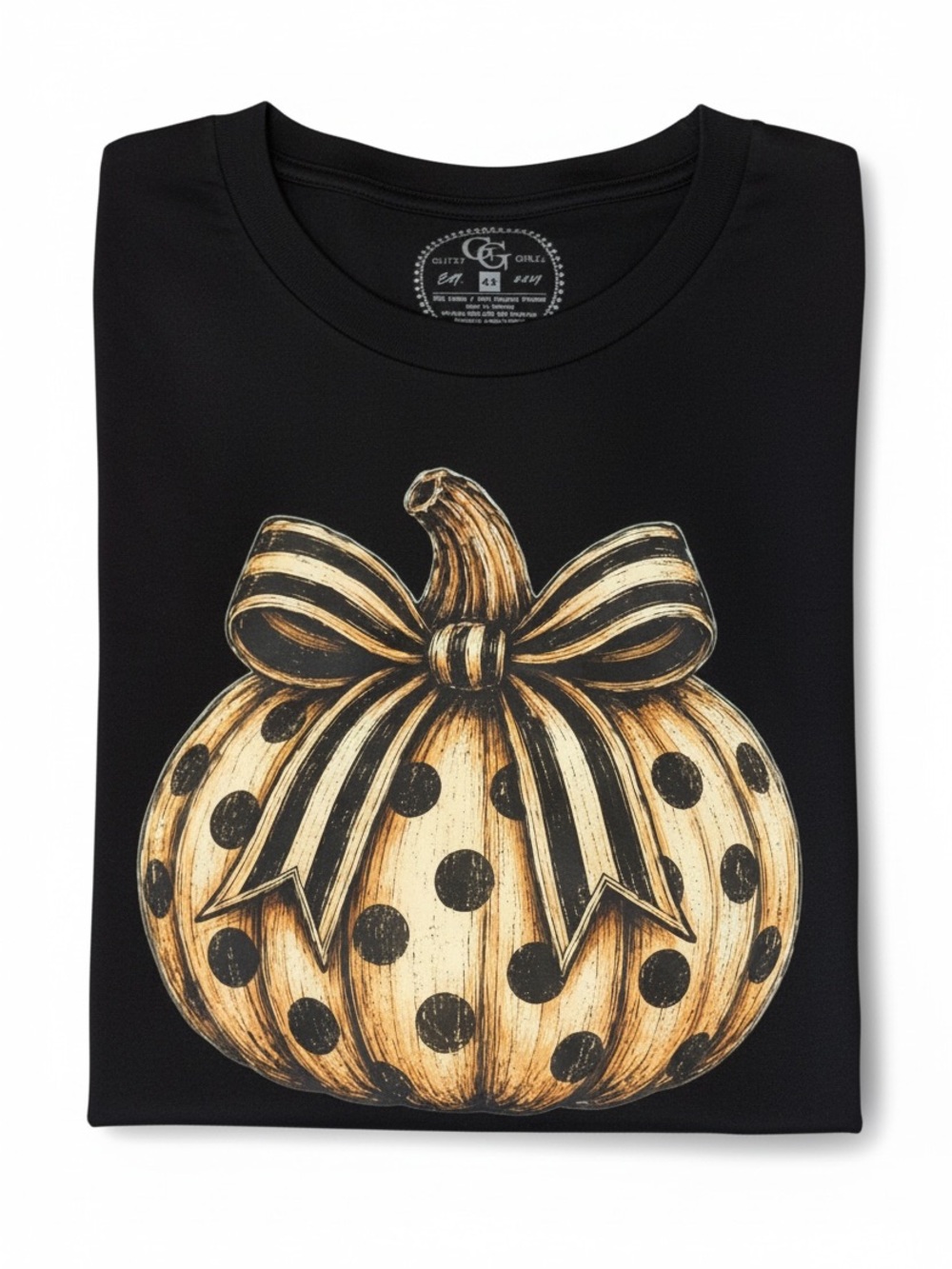 Hand Pressed Fall Pumpkin Graphic Tee Cover Up Sleep shirt Unisex Black 4X NWOT